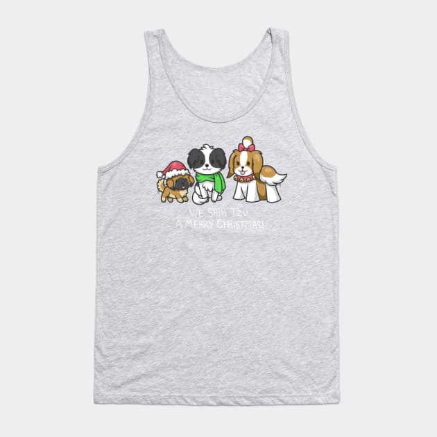 Shih Tzu a Merry Christmas Tank Top by MeenGreenie